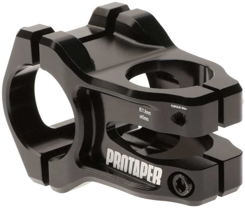 ProTaper Vice Trail Stem - 40mm, 31.8mm Clamp, +/-0, 1 1/8", Aluminum, Black