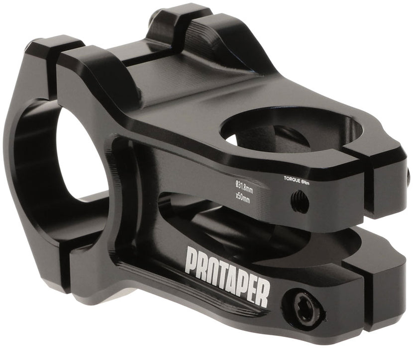 ProTaper Vice Trail Stem - 50mm, 31.8mm Clamp, +/-0, 1 1/8", Aluminum, Black