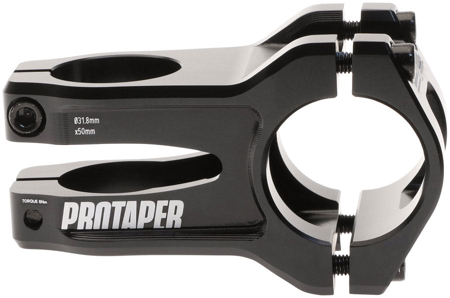 ProTaper Vice Trail Stem - 50mm, 31.8mm Clamp, +/-0, 1 1/8", Aluminum, Black