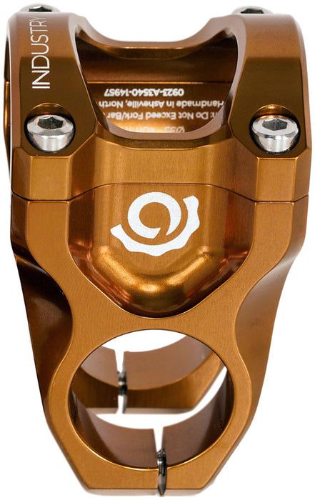 Industry Nine A318 Stem - 40mm, 31.8mm Clamp, +/-4.4, 1 1/8", Aluminum, Bronze