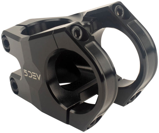 5DEV Aluminum 4-Bolt Stem - 35mm, 35 Clamp, +/-0, 1 1/8", Aluminum, Black