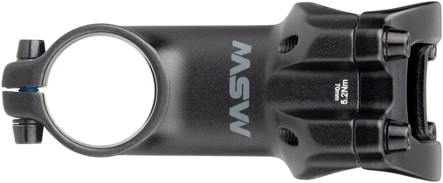 MSW 17 Stem - 70mm, 31.8 Clamp, +/-17, 1 1/8", Aluminum, Black