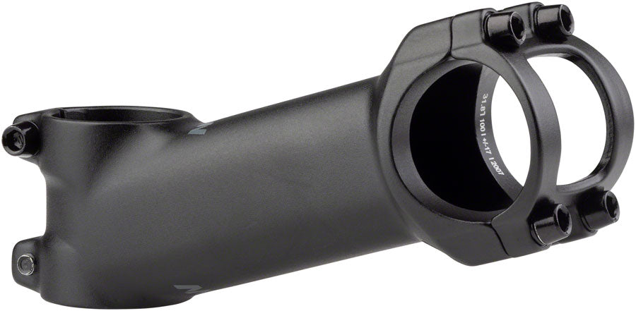 MSW 17 Stem - 100mm, 31.8 Clamp, +/-17, 1 1/8", Aluminum, Black