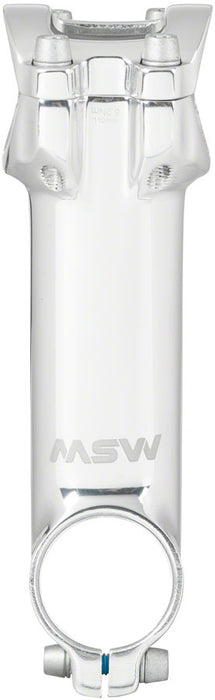 MSW 17 Stem - 110mm, 31.8 Clamp, +/-17, 1 1/8", Aluminum, Silver
