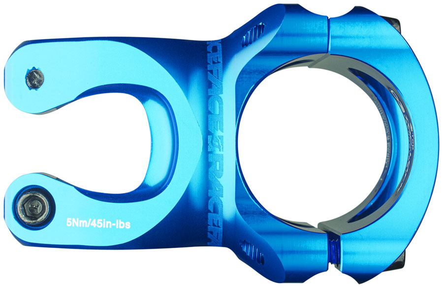 Race Face Turbine R 35 Stem - 50mm, 35mm Clamp, +/-0, 1 1/8", Blue