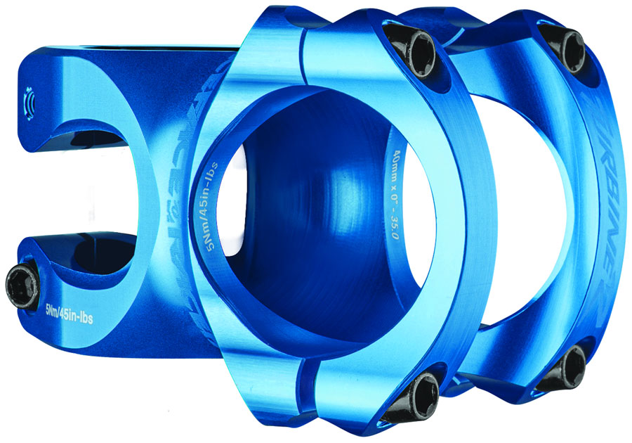 Race Face Turbine R 35 Stem - 40mm, 35mm Clamp, +/-0, 1 1/8", Blue