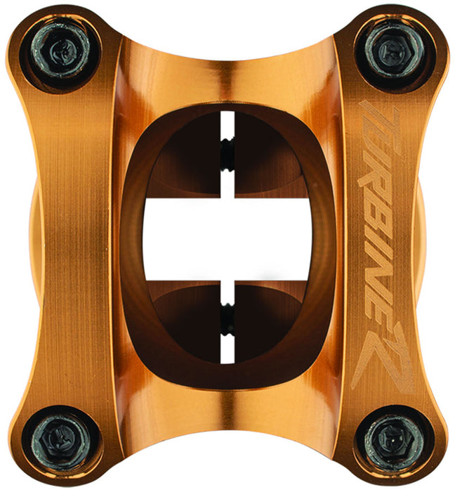 Race Face Turbine R 35 Stem - 32mm, 35mm Clamp, +/-0, 1 1/8", Gold