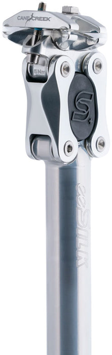 Cane Creek eeSilk+ Suspension Seatpost - Alloy, 27.2 x 387mm, 35mm Travel, Silver