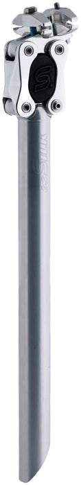 Cane Creek eeSilk+ Suspension Seatpost - Alloy, 27.2 x 387mm, 35mm Travel, Silver