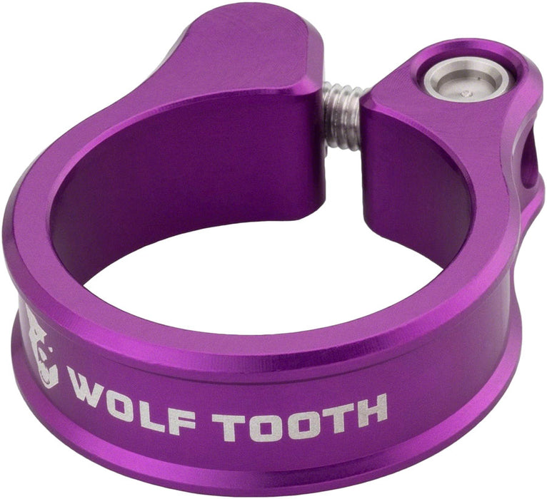 Wolf Tooth Seatpost Clamp - 34.9mm, Bolt-On, Ultraviolet Purple