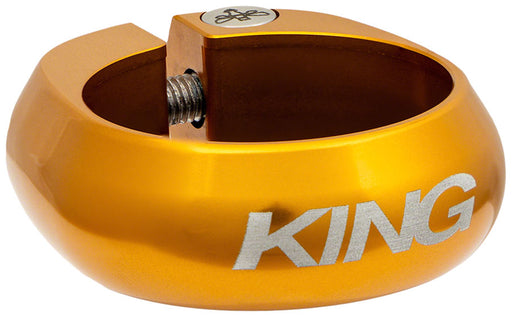 Chris King Seatpost Clamp - 34.9mm, Bolt-On, Gold