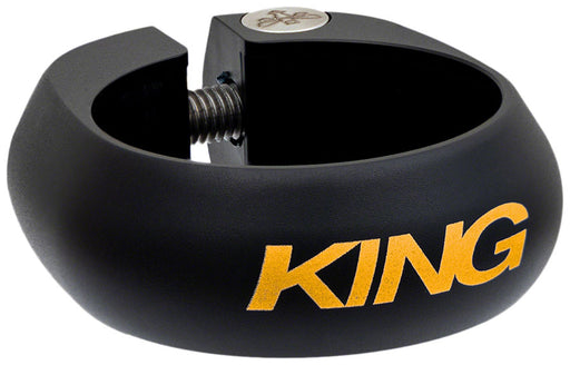 Chris King Seatpost Clamp - 34.9mm, Bolt-On, Two Tone Black/Gold