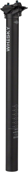 WHISKY No.7 Alloy Seatpost - 31.6 x 400mm, 0mm Offset, Matte Black