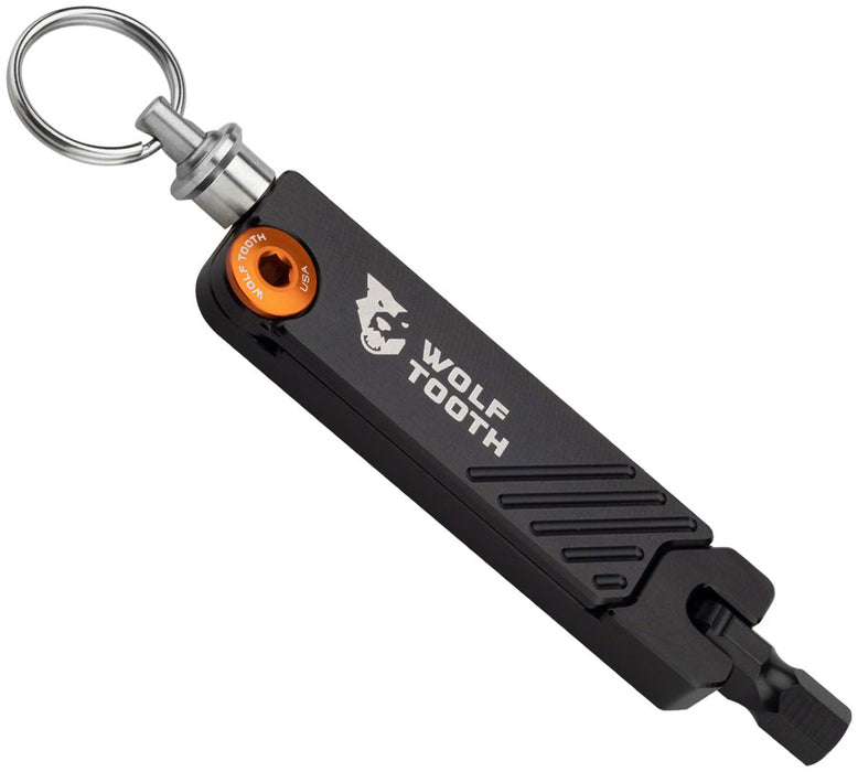 Wolf Tooth Components 6-Bit Hex Wrench Multi-Tool w/ Key Ring - Black