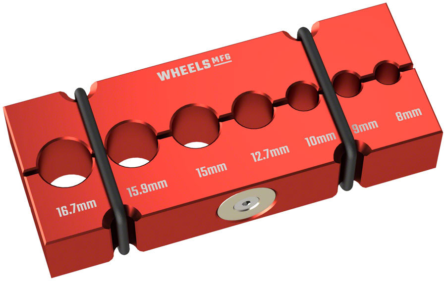 Wheels Mfg Vice Shaft Clamp, Small ST0008, Red