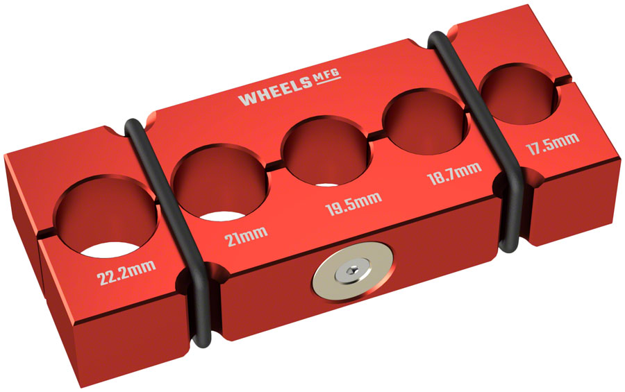 Wheels Mfg Vice Shaft Clamp, Medium ST0009, Red