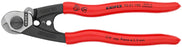 Knipex Wire Rope Shears - Polished Forged Steel, 7 1/2"