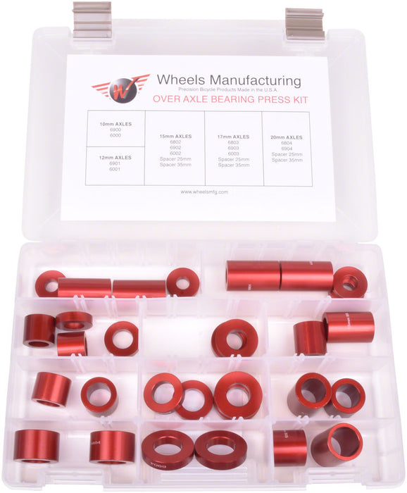 Wheels Manufacturing Over Axle Adaptor Set for Large Sealed Bearing Installation Press