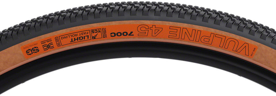 WTB Vulpine TCS Light Fast Roll SG Tire, 700x45 tanwall