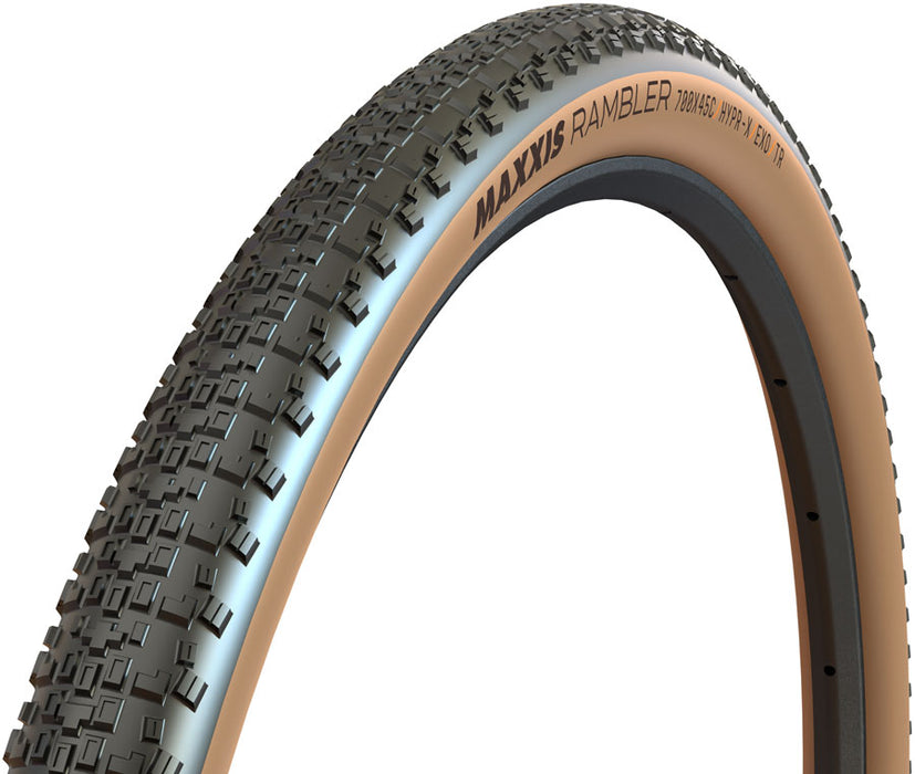 Maxxis Rambler Tire - 700 x 50, Tubeless, Folding, Black/Tan, Dual, EXO