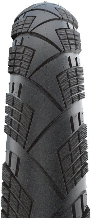 Schwalbe Marathon Efficiency Tire - 700 x 40, Clincher, Wire, Black/Reflex, Performance, RaceGuard, Addix Green, E-50
