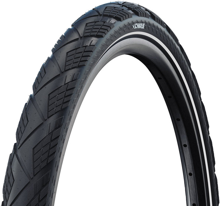 Schwalbe Marathon Efficiency Pro Tire - 700 x 35, Tubeless, Folding, Black/Reflex, Pro, V-Guard, Addix Race, E-50