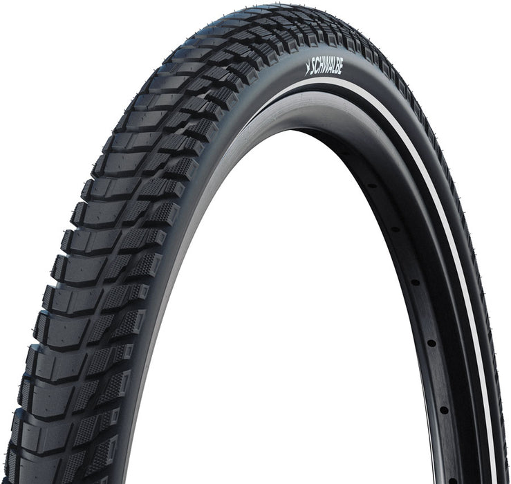 Schwalbe Marathon Plus Tour Tire - 700 x 50 / 29 x 2.00, Clincher, Wire, Black/Reflex, Performance, SmartGuard, Addix Green, E-50