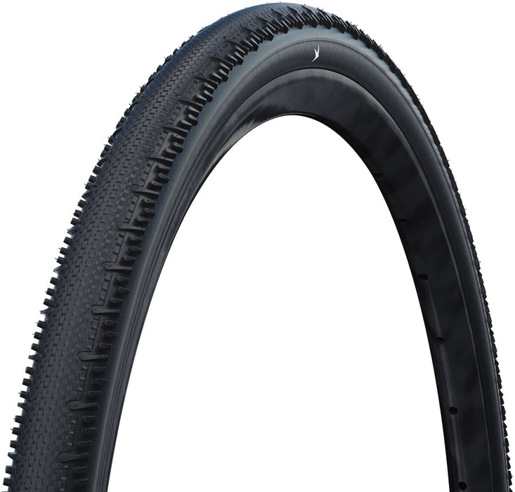 Schwalbe G-One RS Tire - 700 x 50, Tubeless, Folding, Black, Performance, RaceGuard, Addix Green, E-25