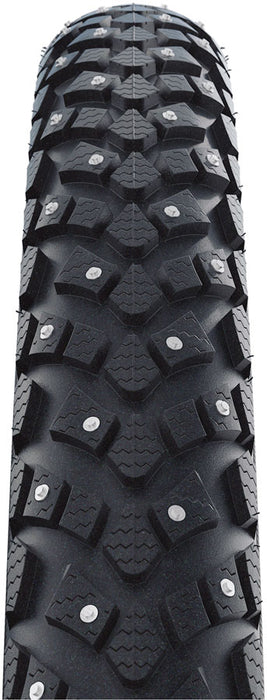 Schwalbe Motion Spike Tire - 700 x 42, Clincher, Wire, Black/Reflex, Standard, K-Guard, E-25, 120 Steel Studs