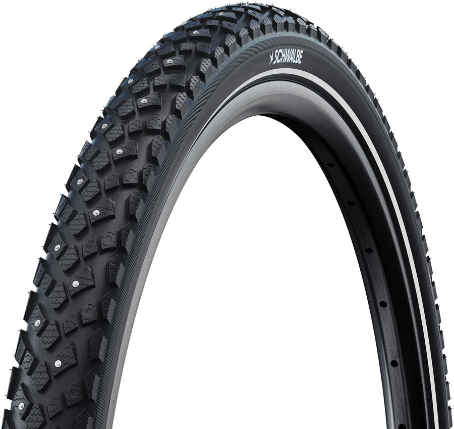 Schwalbe Motion Spike Tire - 26 x 1.85, Clincher, Wire, Black/Reflex, Standard, K-Guard, E-25, 120 Steel Studs