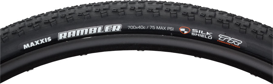 Maxxis Rambler K tire, 700 x 40c, 60tpi TR - black