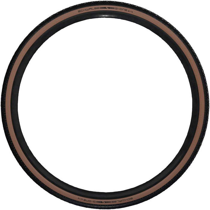 Schwalbe G-One Bite Tire - 700 x 38, Tubeless, Folding, Black/Bronze, Performance Line, Race Guard, Addix