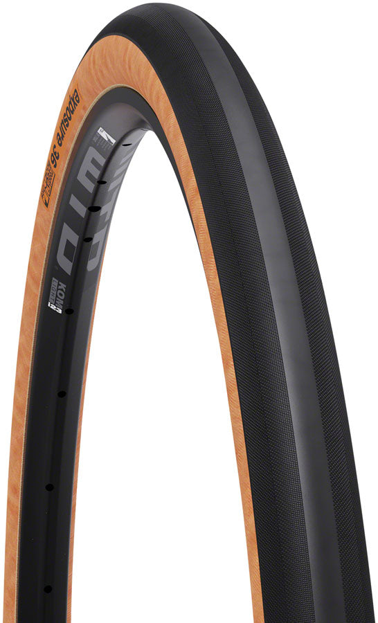 WTB Exposure Tire - 700 x 32, TCS Tubeless, Folding, Black/Tan, Light/Fast Rolling, Dual DNA, SG