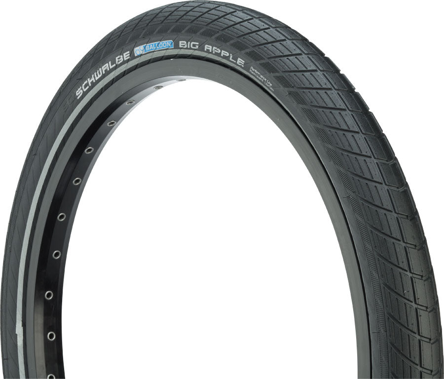 Schwalbe Big Apple Tire - 26 x 2.15, Clincher, Wire, Black, K-Guard, SBC