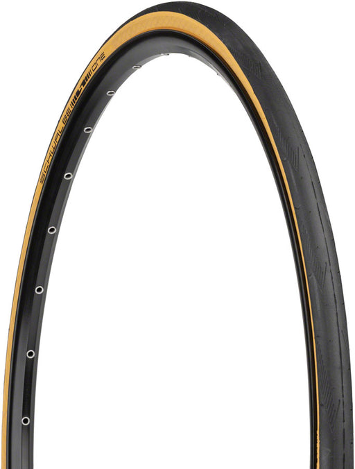 Schwalbe One Tire - 700 x 25, Clincher, Folding, Black/Tan, Performance Line, Addix