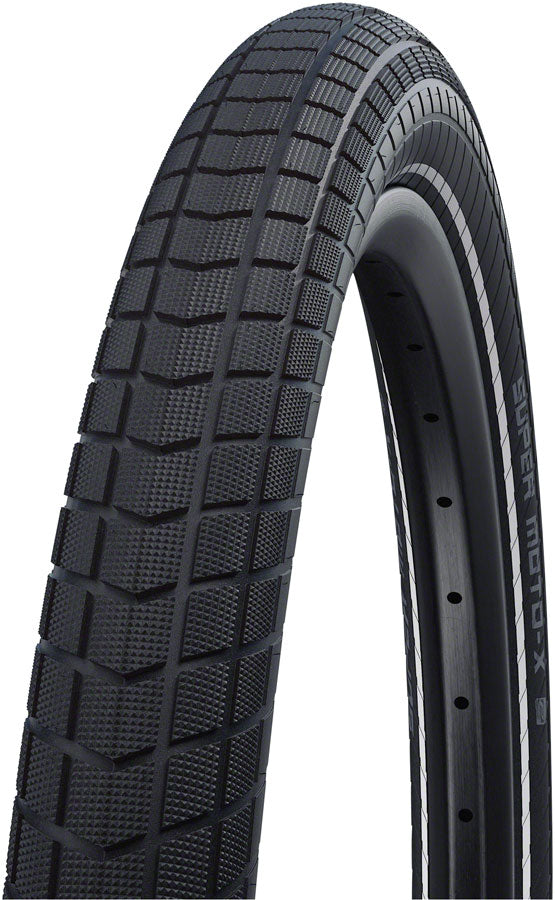 Schwalbe Super Moto-X Tire - 27.5 x 2.4, Clincher, Wire, Black, Performance Line, GreenGuard, DoubleDefense