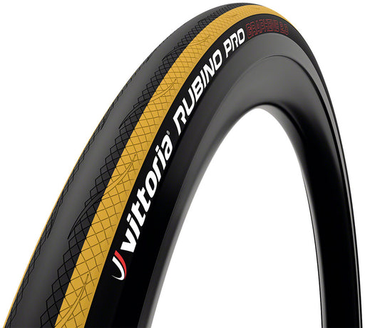 Vittoria Rubino IV Tire - 700 x 25, Clincher , Folding , Black/Yellow, 3C, G2.0