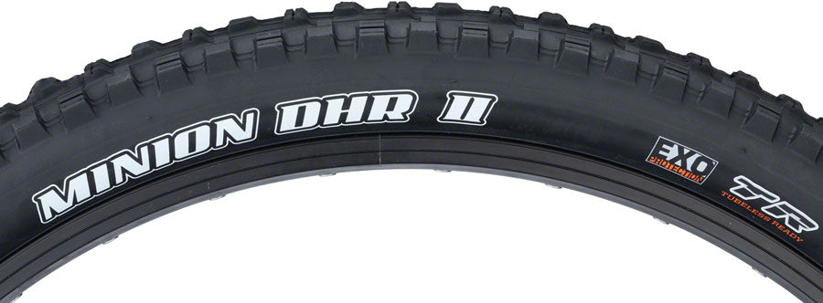 Maxxis Minion DHR II Tire - 26 x 2.4, Tubeless, Folding, Black, 3C Terra, EXO, Wide Trail