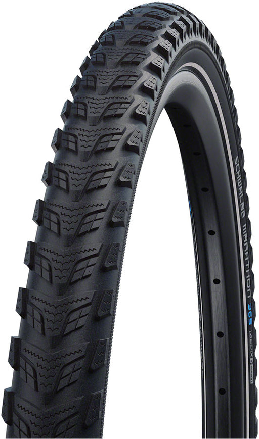 Schwalbe Marathon 365 Tire - 700 x 47, Clincher, Wire, Black/Reflective, Performance Line, GreenGuard, Addix 4Season, E-50