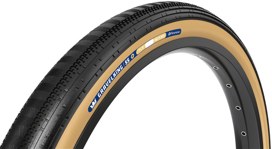 Panaracer GravelKing SS+ Tire, 700x40, TLC, Black/Brown