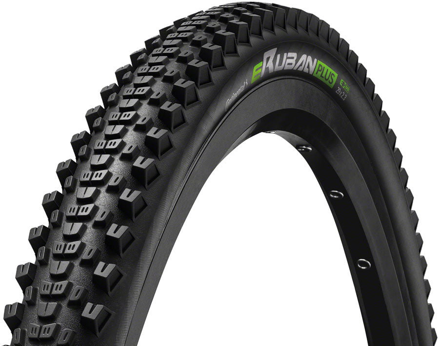 Continental eRuban Plus Tire - 29 x 2.60, Clincher, Wire, Black, PolyX Breaker, PureGrip, Plus Breaker, E50