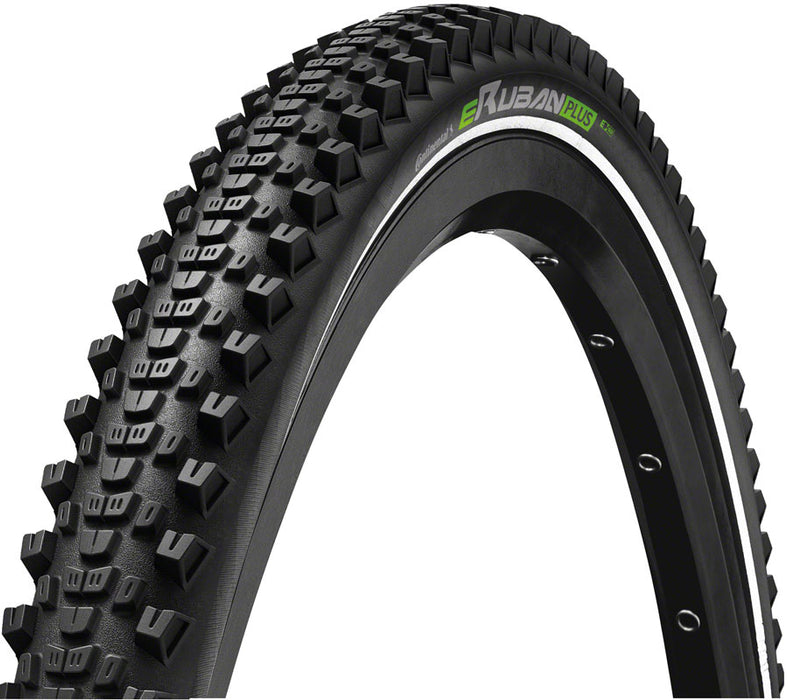 Continental eRuban Plus Tire - 29 x 2.60, Clincher, Wire, Black/Reflex, PolyX Breaker, PureGrip, Plus Breaker, E50
