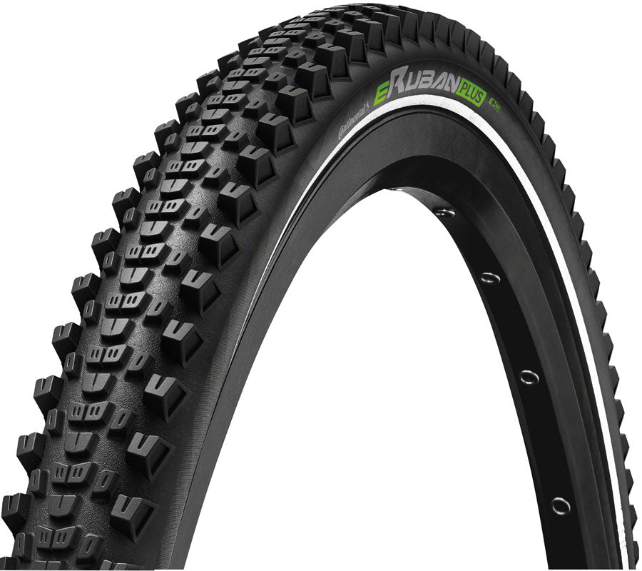 Continental eRuban Plus Tire - 29 x 2.60, Clincher, Wire, Black/Reflex, PolyX Breaker, PureGrip, Plus Breaker, E50