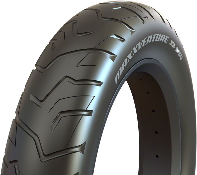 Maxxis MaxxVenture Tire - 20 x 4.00, Clincher, Wire, Black, Ebike, E-50