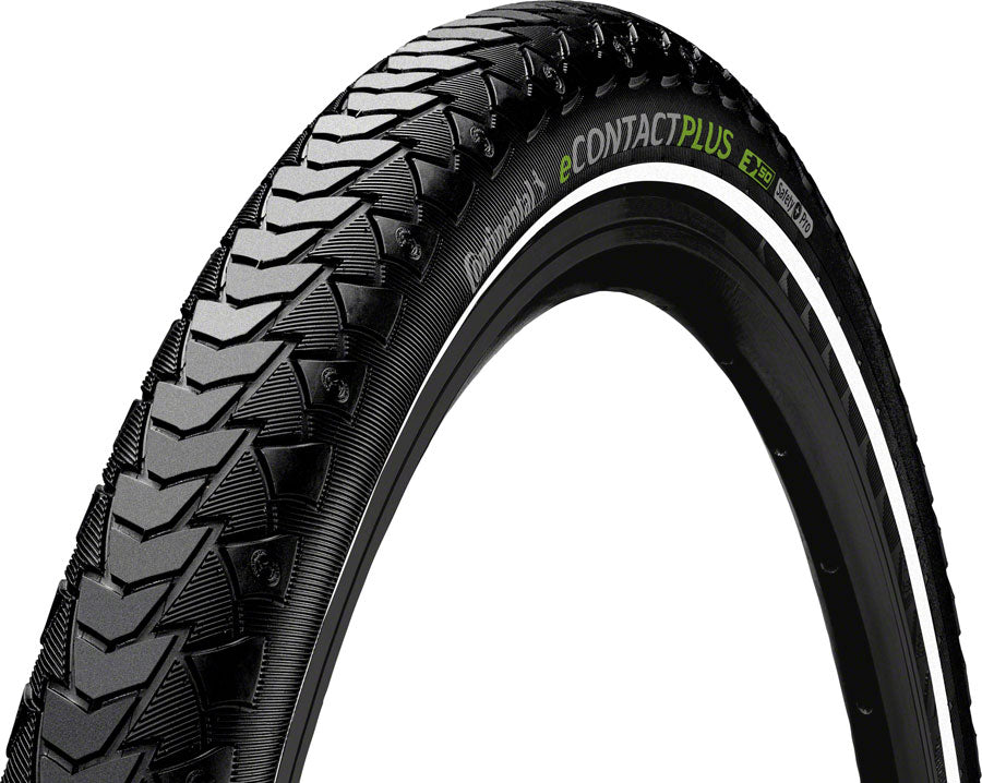 Continental eContact Plus Tire - 700 x 62, Clincher, Wire, Black/Reflex, SafetyPlus Pro Breaker, E50