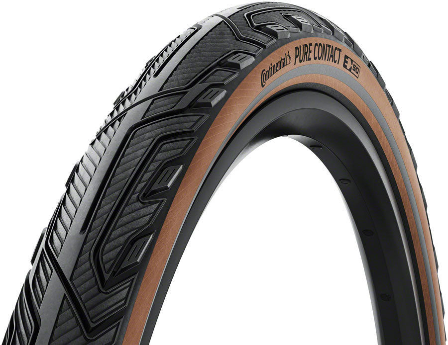 Continental Pure Contact Tire - 700 x 40, Clincher, Folding, Black/Coffee/Graphite Reflex, Vectran / PolyX Breaker, E50