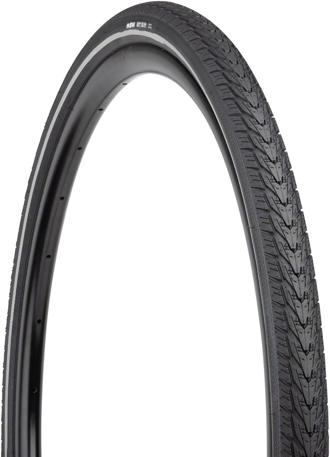 MSW Daily Driver Tire - 700 x 38, Black, Rigid Wire Bead, Reflective Sidewall, 33tpi