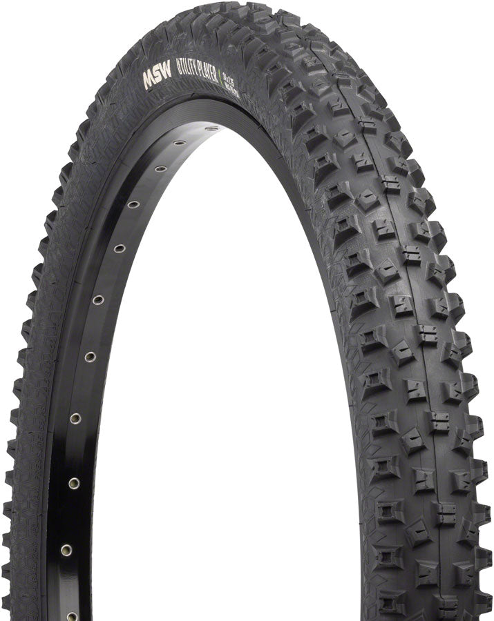 MSW Utility Player Tire - 18 x 2.25, Black, Rigid Wire Bead, 33tpi