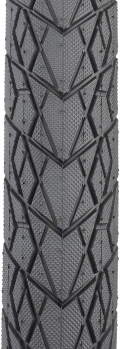 MSW Tour Guide Tire - 26 x 1.75, Black, Folding Wire Bead, Puncture Protection, Reflective Sidewall, 33tpi