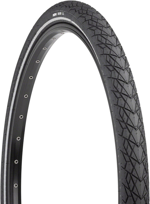 MSW Tour Guide Tire - 26 x 1.75, Black, Folding Wire Bead, Puncture Protection, Reflective Sidewall, 33tpi